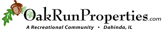 OakRunProperties.com.  Oak Run - A recreational Community.  Dahinda, IL