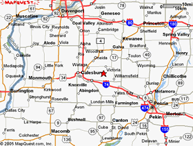 Map to Oak Run